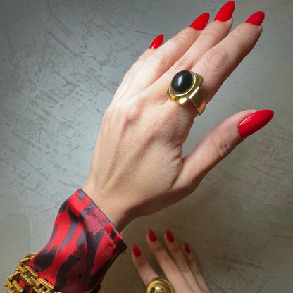 Black Stone Ring