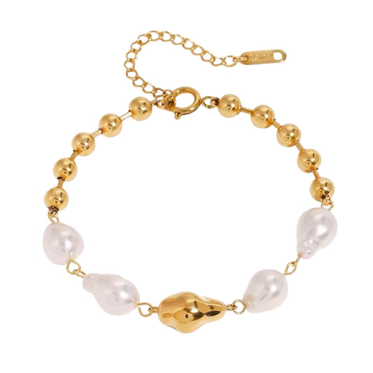 Golden Pearl Bracelet