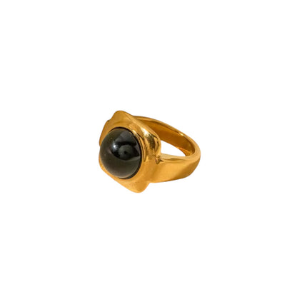 Black Stone Ring