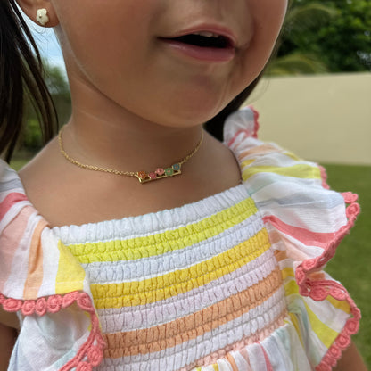 Flower Bar Necklace