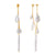 Golden Pearl Tassel Earrings